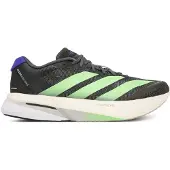 Adidas Adizero Boston 13 Shoes Black Green SS26, Size UK 9