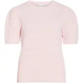 Vila Dalo O-neck Knit Tröja Med Korta ärmar
