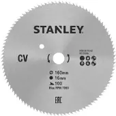 Stanley Sågklinga för trä STA10155-XJ; 160x16 mm; 100T