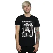 Disney Mens Every Fairy Tale Needs A Villain Cotton T-Shirt (Black)