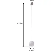LUCANDE Taklampa , Avelinra, Vit, Vardagsrum, Glas, Modern