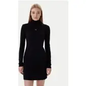 Calvin Klein Woven Monologo Rib Mini Dress