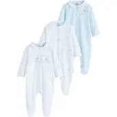 Next Pyjamas pastellblå / ljusgul / vit