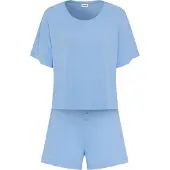 LASCANA Kort pyjamas ljusblå