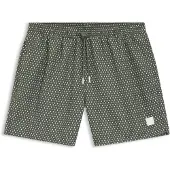 BOSS Printed swim shorts with logo badge