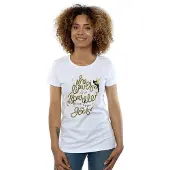 Disney Womens/Ladies Tinkerbell Stars Cotton T-Shirt (White)