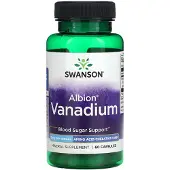 Swanson Health , Albion Vanadium, 5 mg, 60 Kapslar