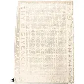 Givenchy Bg00dkg03f 105 G7020wj53 4g Monogram Glänsande Jacquard Sidenstola Sjal BG00DKG03F 105