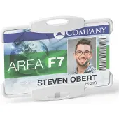 Durable ID-korthållare, 898810, 1 kort, 5,4 x 8,7 cm, grå, förpackning med 10 st