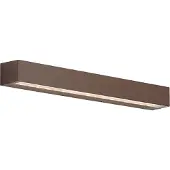 QAZQA Industriell utomhusvägglampa rostbrun 55 cm inkl. LED IP65 - Hannah