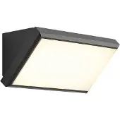 QAZQA Modern utomhusvägglampa mörkgrå inkl. LED IP65 - Marek