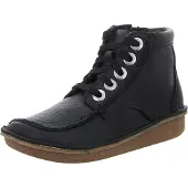 Clarks Roliga Cedar Svarta Läderkängor