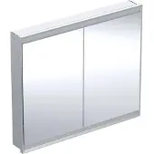 Geberit Spegelskåp ONE inbyggt 90x105x15 alu