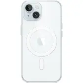 Apple - Baksidesskydd för mobiltelefon - MagSafe-kompatibilitet - polykarbonat - klar - för iPhone 15