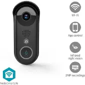 Nedis Smartlife Video Porttelefon | Transformator | Full HD 1080p | microSD (ingår inte) / Molnlagring (tillval) / Onvif | IP54 | Rörelsesensor | Nattsikt | Svart
