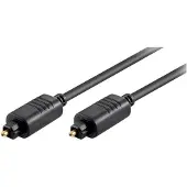 Goobay - Digital ljudkabel (optisk) - SPDIF - TOSLINK hane till TOSLINK hane - 50 cm - fiberoptisk - svart