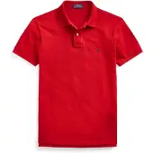 Ralph Lauren för män. 710548797005 Polo Slim Fit Polo röd (L), Casual, Bomull, Kort ärm