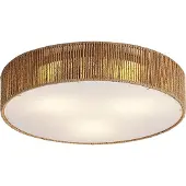 QAZQA Japandi taklampa natur med skärm 46 cm 3-ljus - Luz