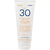 Korres YOGHURT solskyddsemulsion för kropp och ansikte SPF30 Solkräm 200 ml