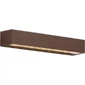 QAZQA Industriell utomhusvägglampa rostbrun 38 cm inkl. LED IP65 - Hannah