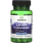 Swanson Health , Kalcium D-Glucarate, Renings, 2-i-1 Formel, 60 Capslar