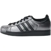 Adidas Originals Låg sneaker 'SUPERSTAR II' svart / silver