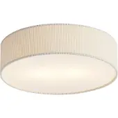 QAZQA Modern taklampa vit med sammetsskärm 38 cm 2-ljus - Luz