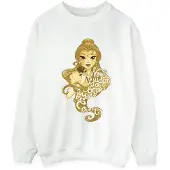 Disney Mens Beauty And The Beast Never Judge Sweatshirt (White)