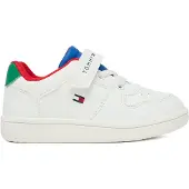 Tommy Hilfiger Logo Colour Pop Hook And Loop Trainers