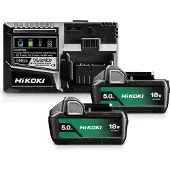 HiKOKI batteri 18V 5,0Ah BSL1850MA 2 st + laddare UC18YSL3