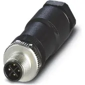 Phoenix Contact 1404641 Sensor/ställdon-kontakt, okonfektionerad M12 Kontakt hane rak Antal poler (RJ): 4 1 st
