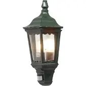 Konstsmide Utomhus vägglampa med rörelsesensor FIRENZE, Grön, Glas, Lantlig / rustik