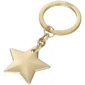 Troika nyckelring Golden Star, krom, guld