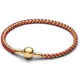 Pandora Moments guld-platerad armband röd 563816C01-20