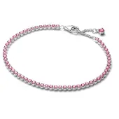 Pandora Timeless silver tennisarmband rosa zirkonium 593927C02-20