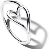Pandora ESSENCE silver hjärtring 194361C00-56
