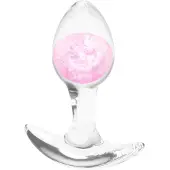 NSNovelties - analplug - liten transparent - rosa