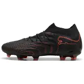 Puma Future 9 Ultimate FG Eclipse - Svart/Röd/Strong Gray - Gräs (FG), storlek 43