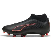 Puma Ultra 6 Match Laceless + FG/AG Eclipse - Svart/Röd Barn, storlek 38