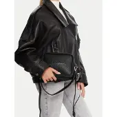 Pepe Jeans för kvinnor. PL0300004 Bassy Code axelremsväska svart (OSFA), Casual, Polyuretan