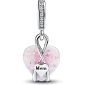 Pandora Moments Mum Opalescent Heart berlock 793202C01