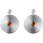 Kalevala Koru Kosmos örhängen silver Amber 2668770MET