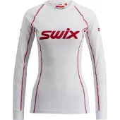 Swix Women's RaceX Classic Long Sleeve Bright White/Red