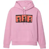 Calvin Klein Sweatshirt 'OUTTAKES' ljusrosa / orangeröd / svart / vit