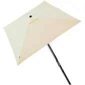 Aktive Aluminium Fyrkantig Stolpe Höjd Uv-skydd Parasoll Dubbelt Trissystem 300x300 Cm 48 Mm 270 Cm