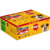Pedigree Adult Selection i gelé multipack våtfoder hund måltidspåsar