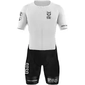 Otso Black & White Kortärmad Triathlondräkt