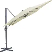 Chillvert Aluminium Roma Mini Cantilever-parasoll 300x200x260 Cm
