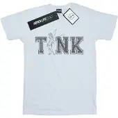 Disney Tinker Bell Collegiate Tink bomulls t-shirt för flickor (Vit)