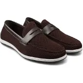 Infinity Leather Bruna, andningsbara loafers för män, lätta slip-on